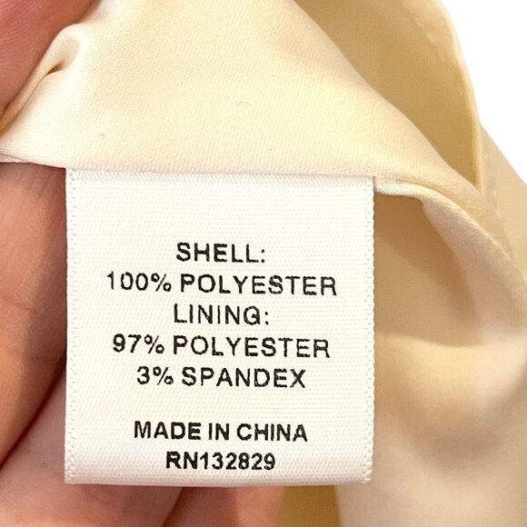 Tularosa Blanche Dress Cream Jasmin Ruffle Smocked Embroidered Eyelet Cottage M - Picture 11 of 11